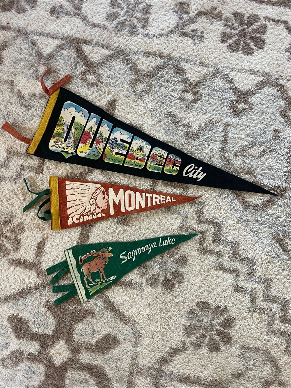 Vintage Canada Pennants